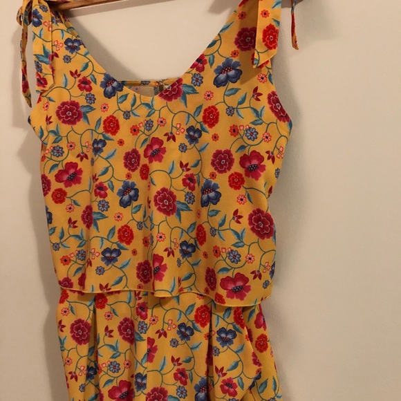 Yellow floral romper - Picture 2 of 9